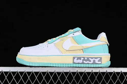All categories Nk Air Force 1 Air Force series Nk Air Force 1 Fontanka Air Force low-top Nk Air Force 1 Fontanka Fontanka series beige gray and yellow Air Force One low-top casual sneakers CW6688-610